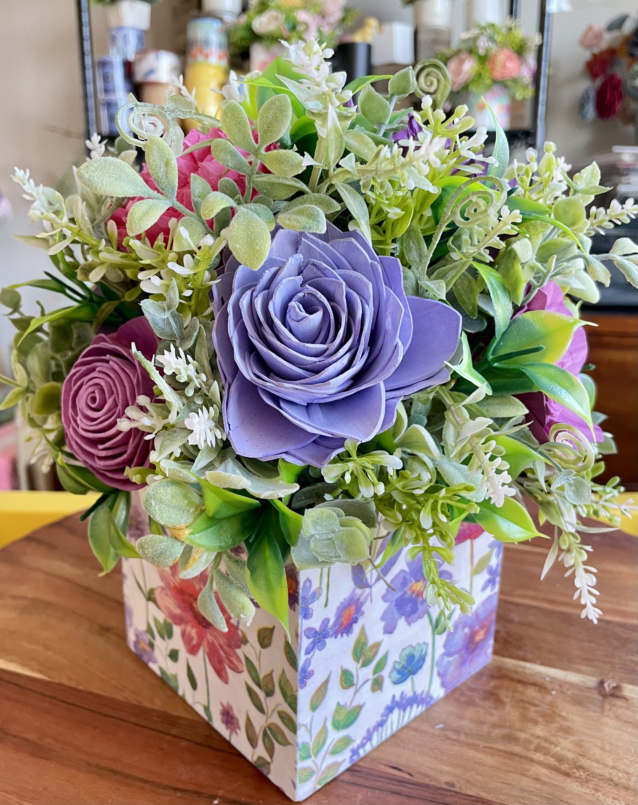 Wild Berry Wood Flower Arrangement - Image 4