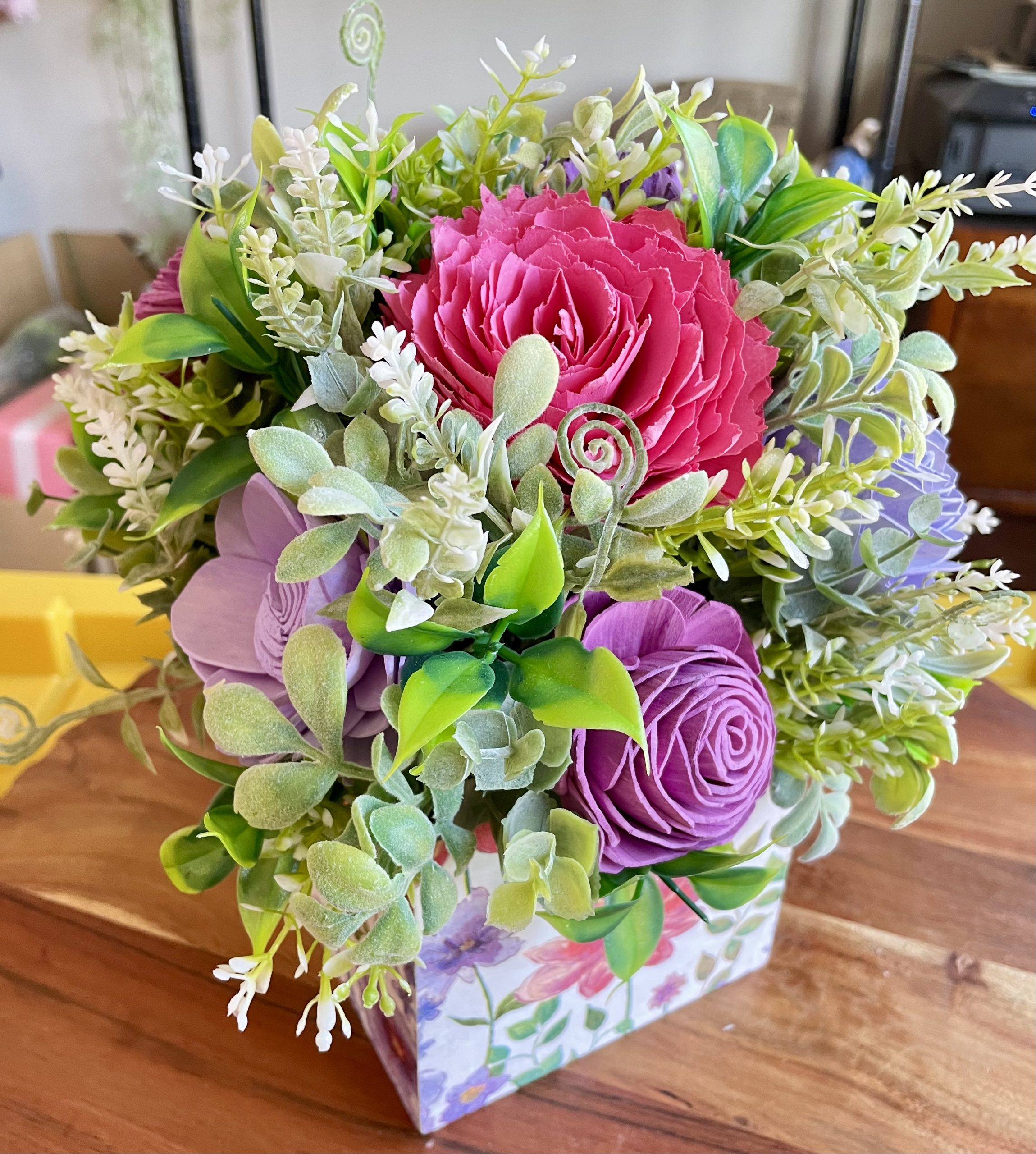Wild Berry Wood Flower Arrangement - Image 2