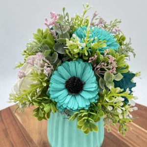 Coastal Bloom Wood Flower Arrangement