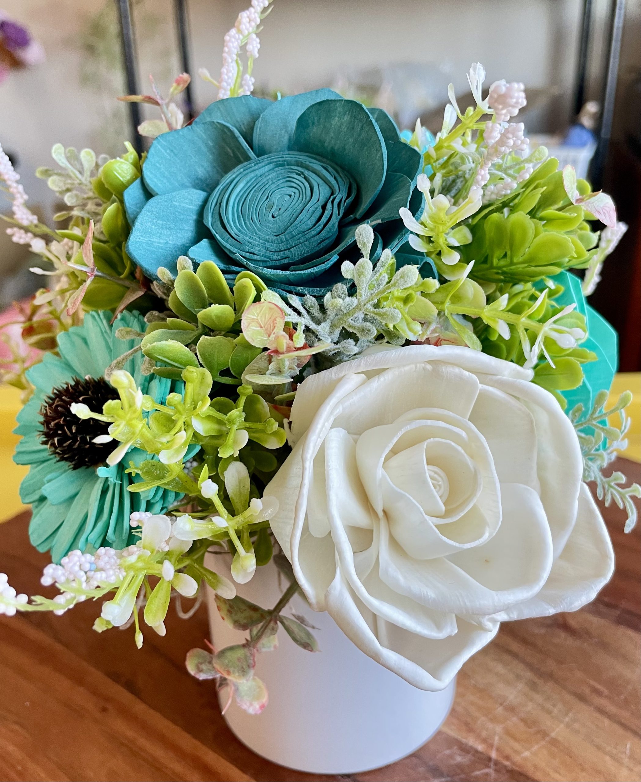Coastal Breeze Wood Flower Arrangement - Image 3