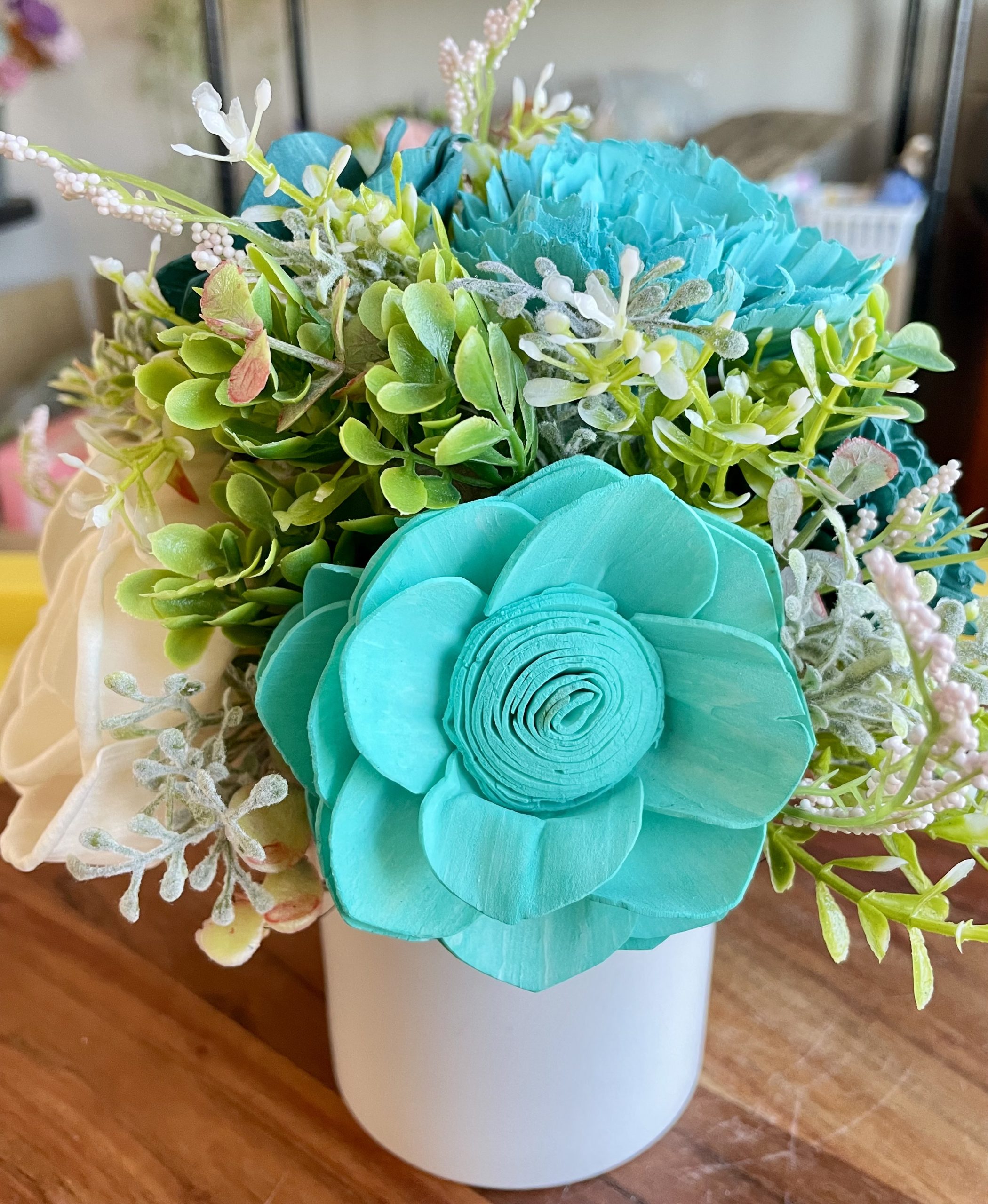 Coastal Breeze Wood Flower Arrangement - Image 4