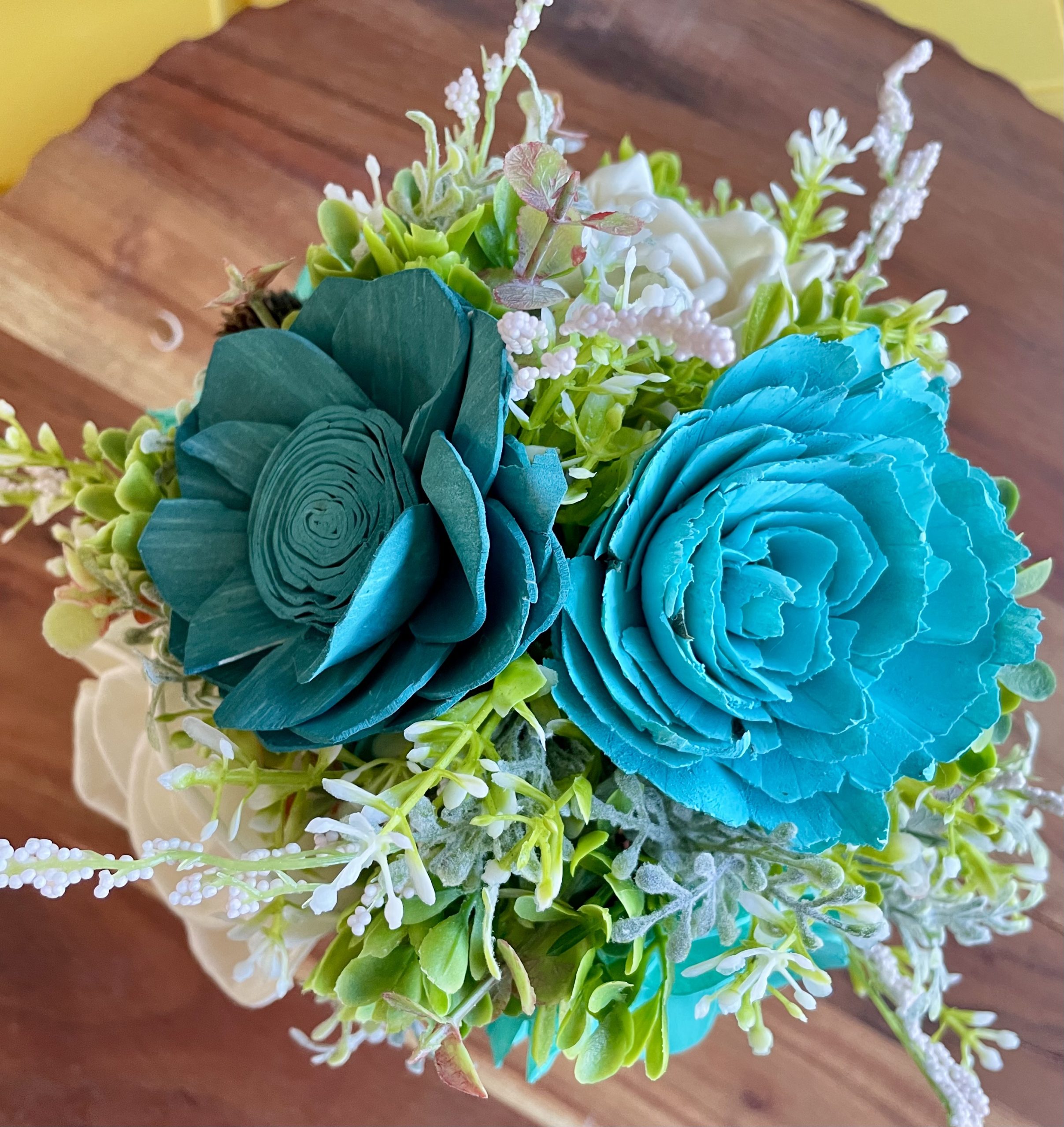 Coastal Breeze Wood Flower Arrangement - Image 5