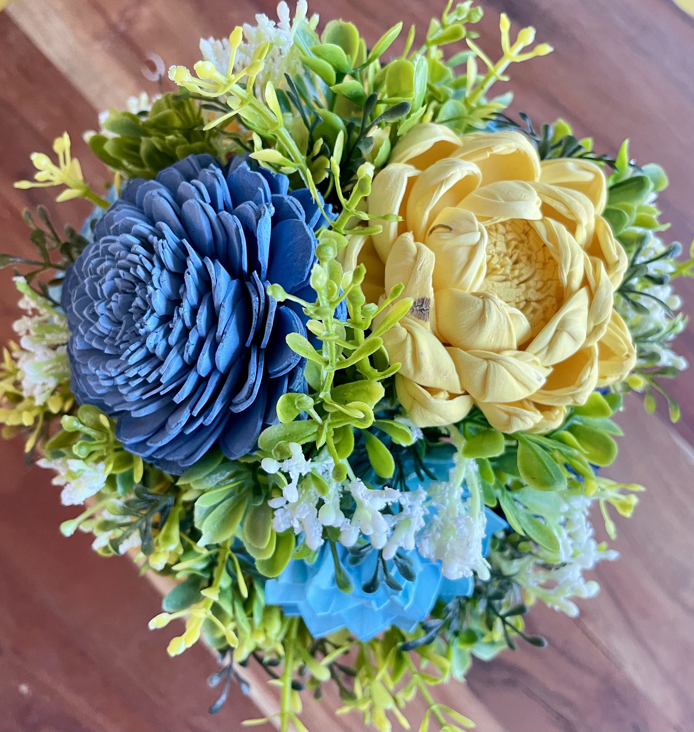 Sunshine & Sea Wood Flower Arrangement - Image 5