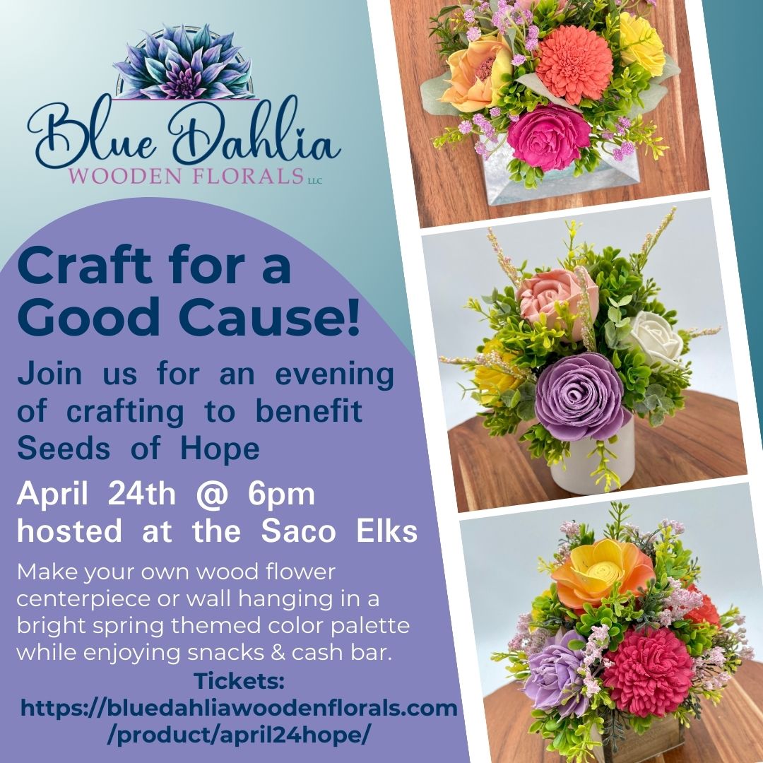 Craft Wooden Flowers for a Cause