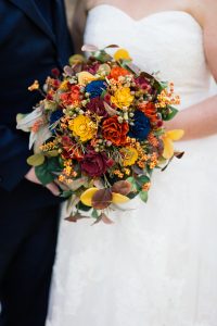 wood flower bride bouquet